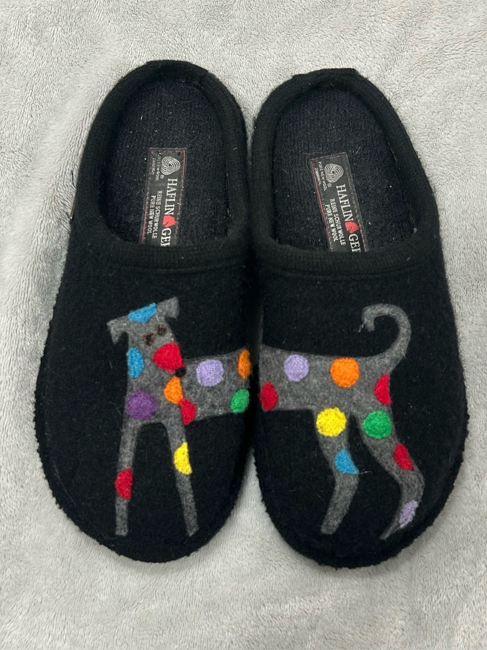 Haflinger Jack Slipper Black size 40
